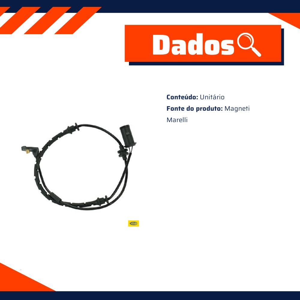 Sensor de Desgaste da Pastilha - Magneti Marelli - SDPMM-GM660D