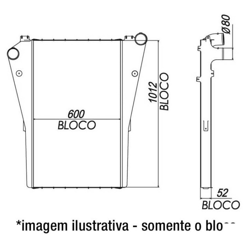 Bloco Para Intercooler - Magneti Marelli - 96560MM