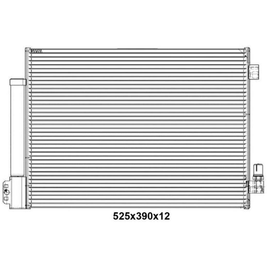 Condensador do Ar Condicionado para Nissan March e Versa - Magneti Marelli - CMM5009NS