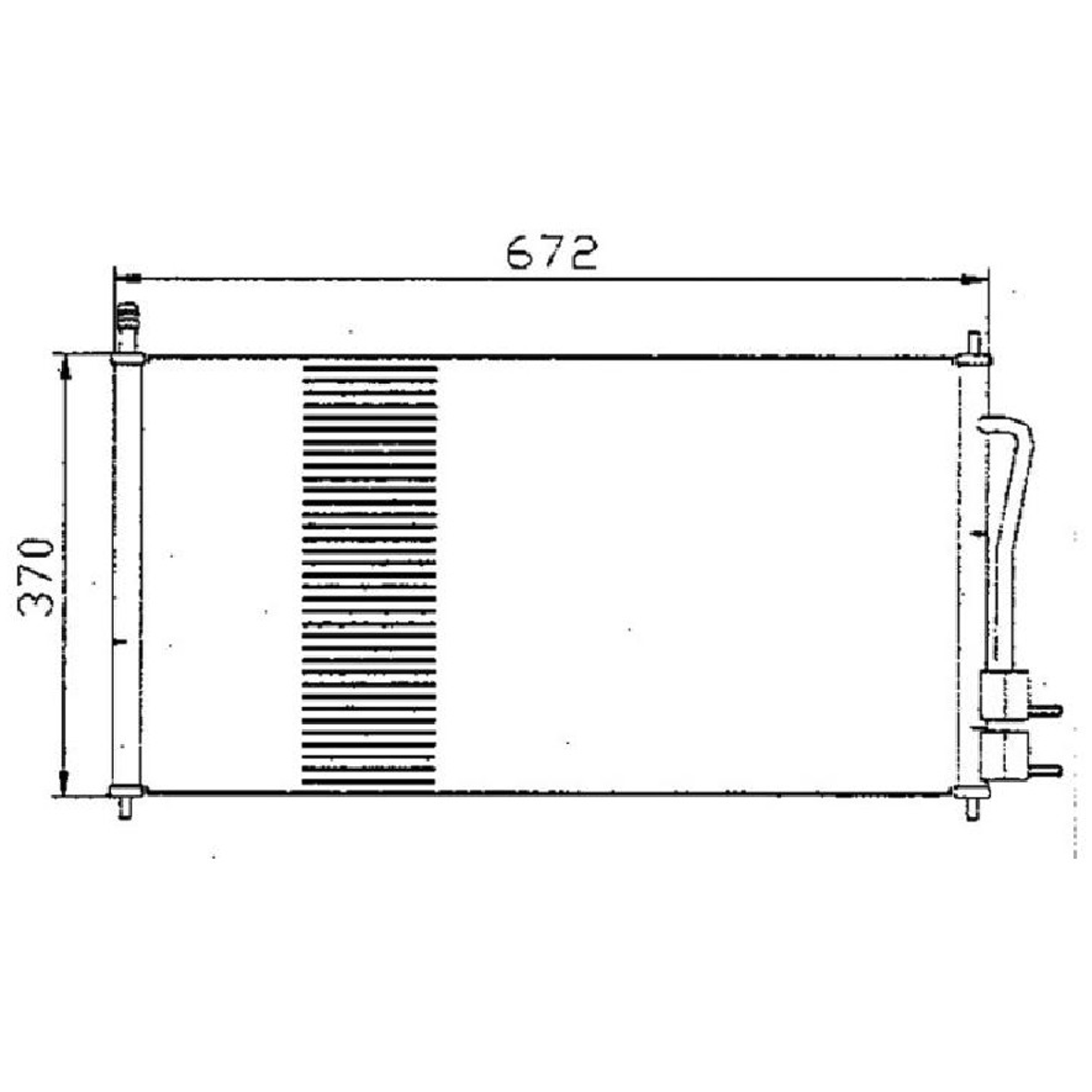 Condensador do Ar Condicionado para Ford Focus - Magneti Marelli - 351037471MM