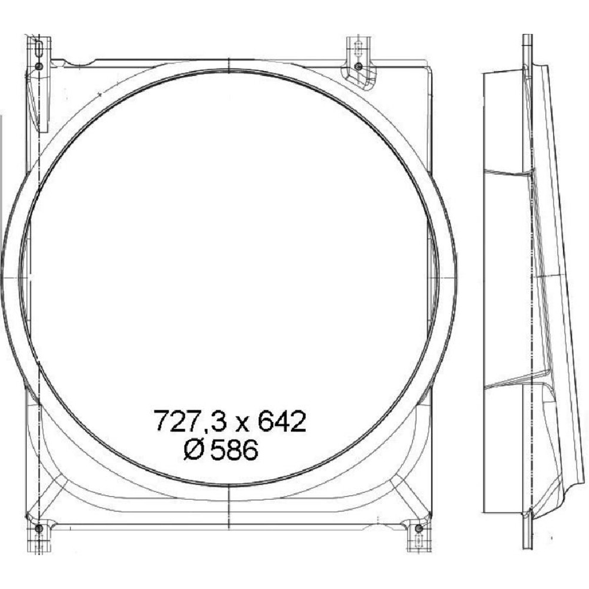 Defletor Do Eletroventilador - Magneti Marelli - EG575001MM