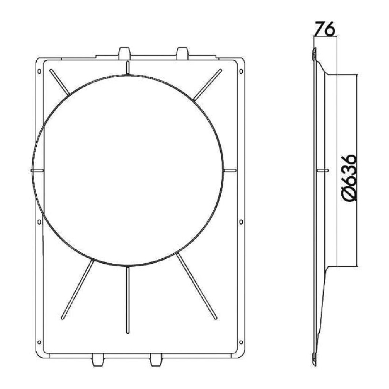 Defletor do Eletroventilador para Mercedes-Benz 1938 S - Magneti Marelli - C8033MM