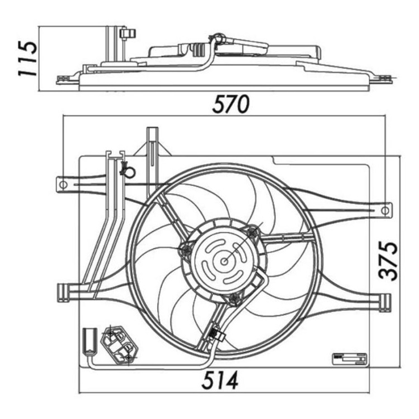 Eletroventilador - Magneti Marelli - 82796MM