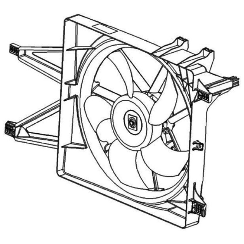 Eletroventilador para Chevrolet Agile - Magneti Marelli - X2076001MM