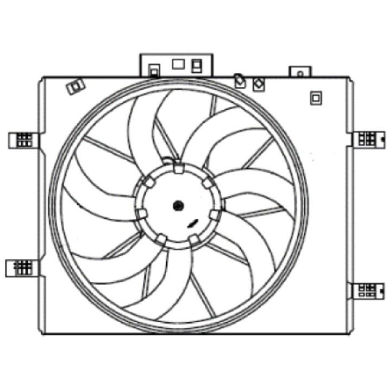 Eletroventilador para Nissan March e Versa - Magneti Marelli - EMM2066NS