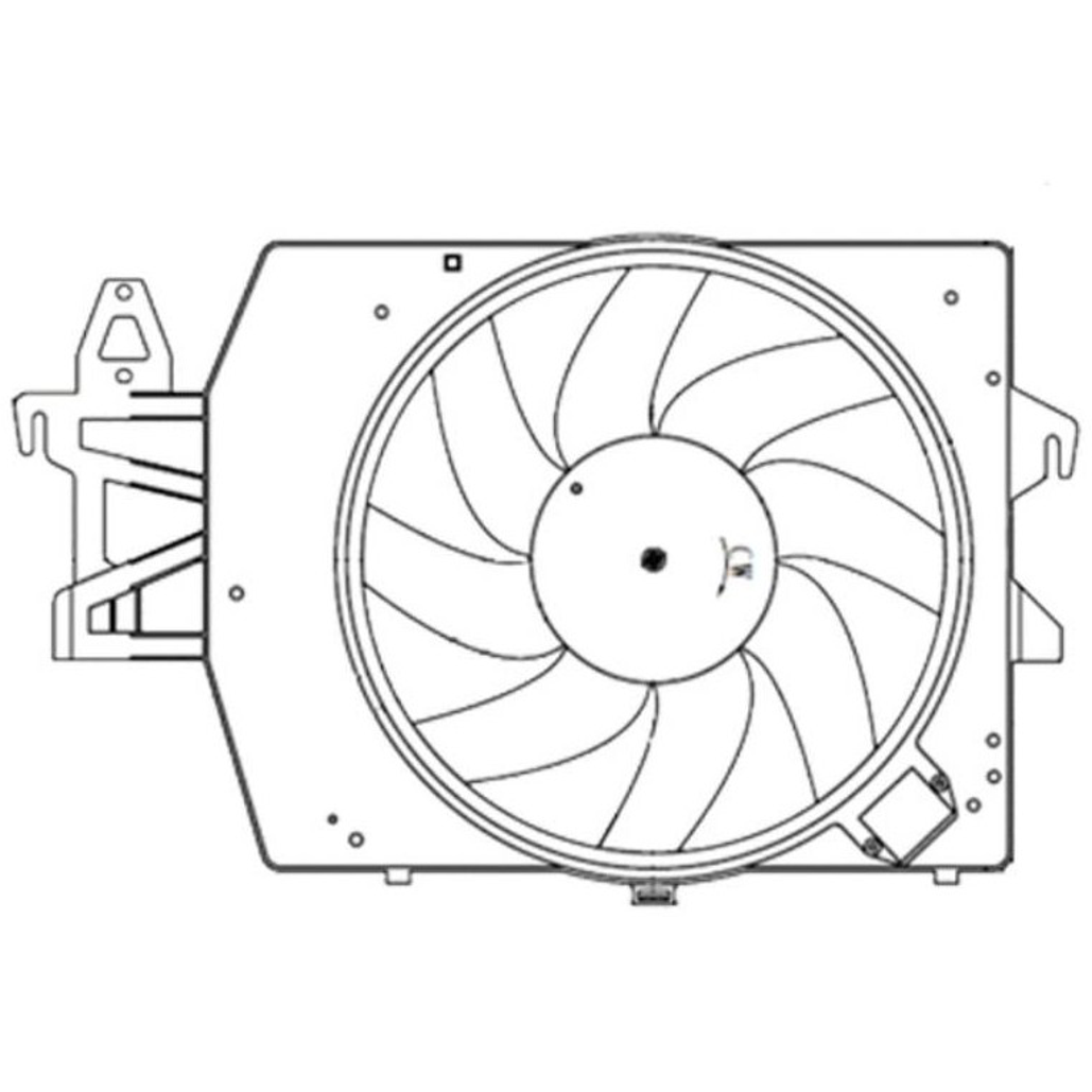 Eletroventilador para Ford Escort - Magneti Marelli - EMM2038FD