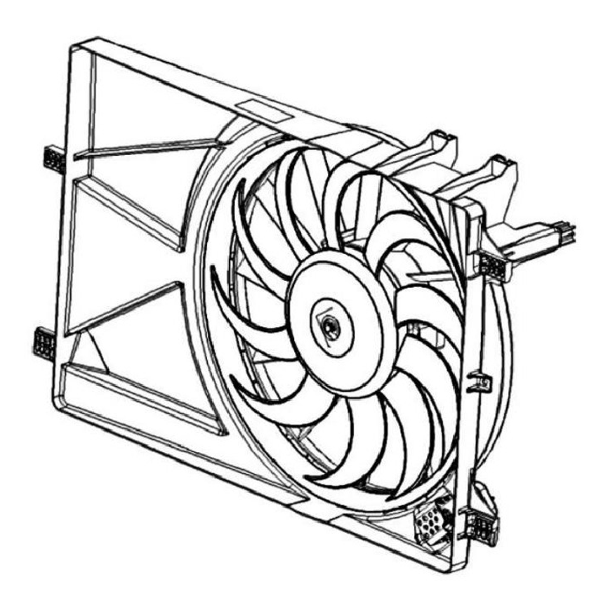 Eletroventilador para Chevrolet Agile - Magneti Marelli - X2075001MM