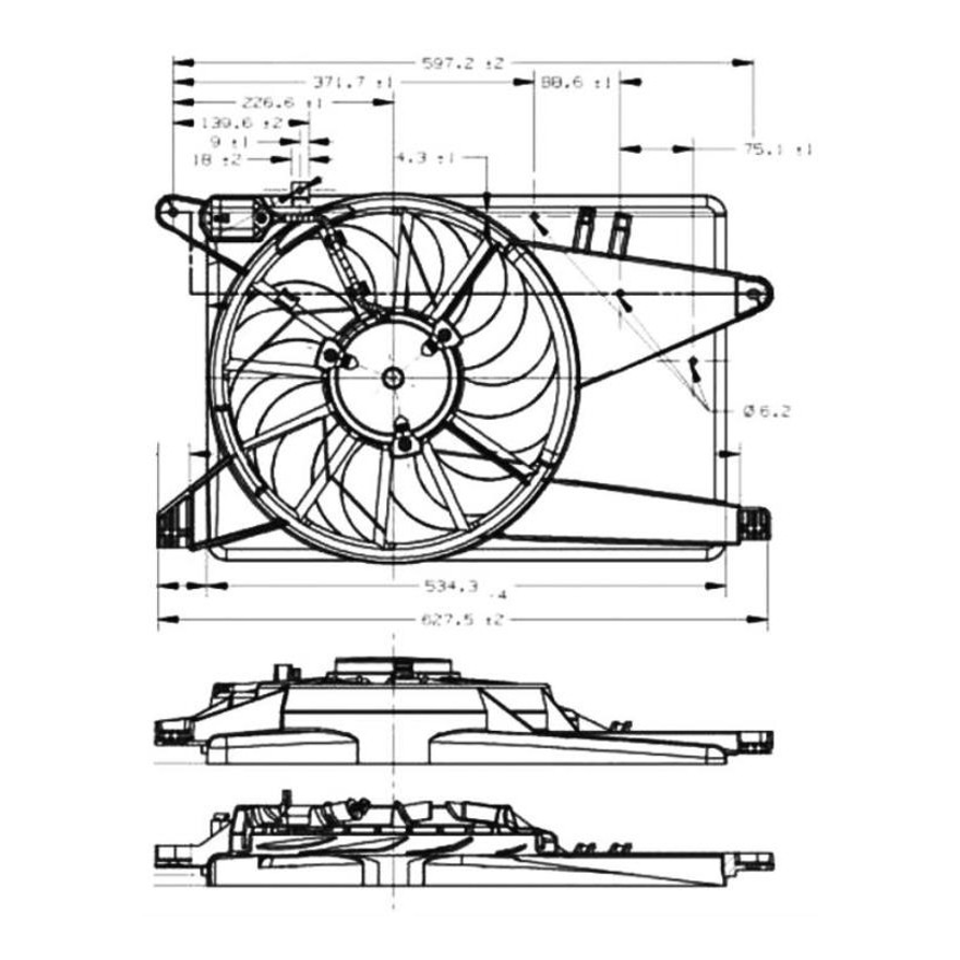 Eletroventilador para Chevrolet Corsa - Magneti Marelli - N0878001MM