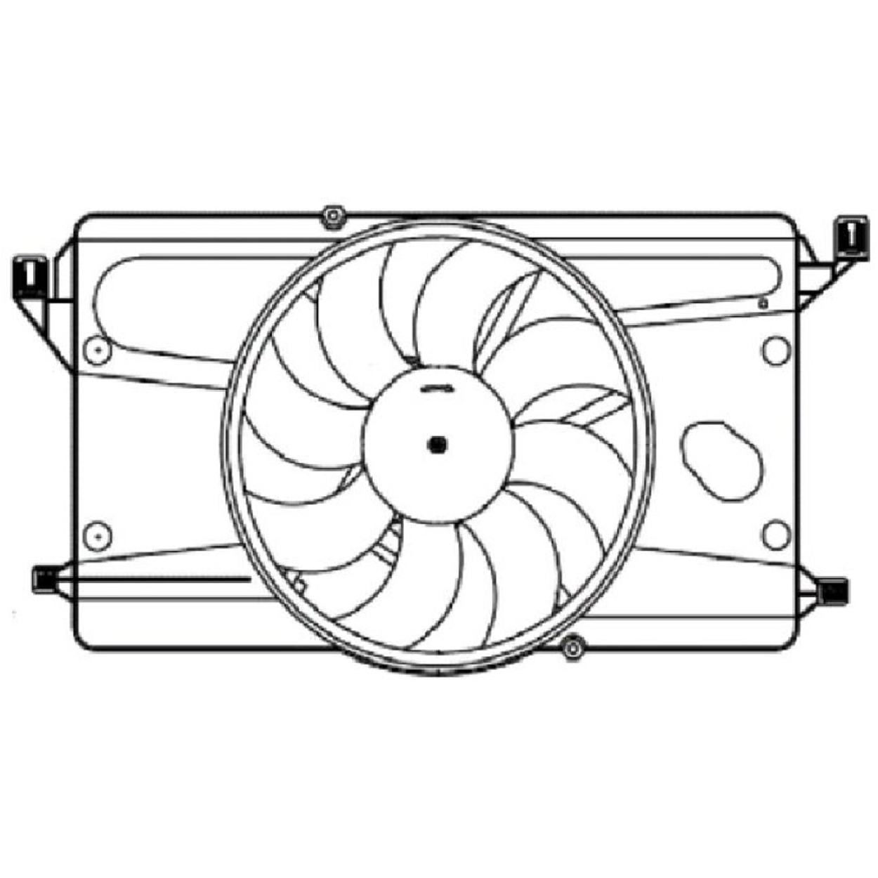 Eletroventilador para Ford Focus e Focus Sedan - Magneti Marelli - EMM2058FD
