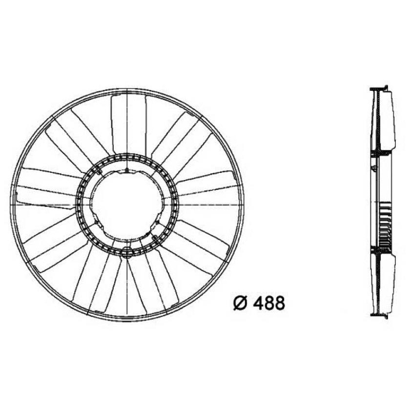 Hélice - Magneti Marelli - 376733211MM