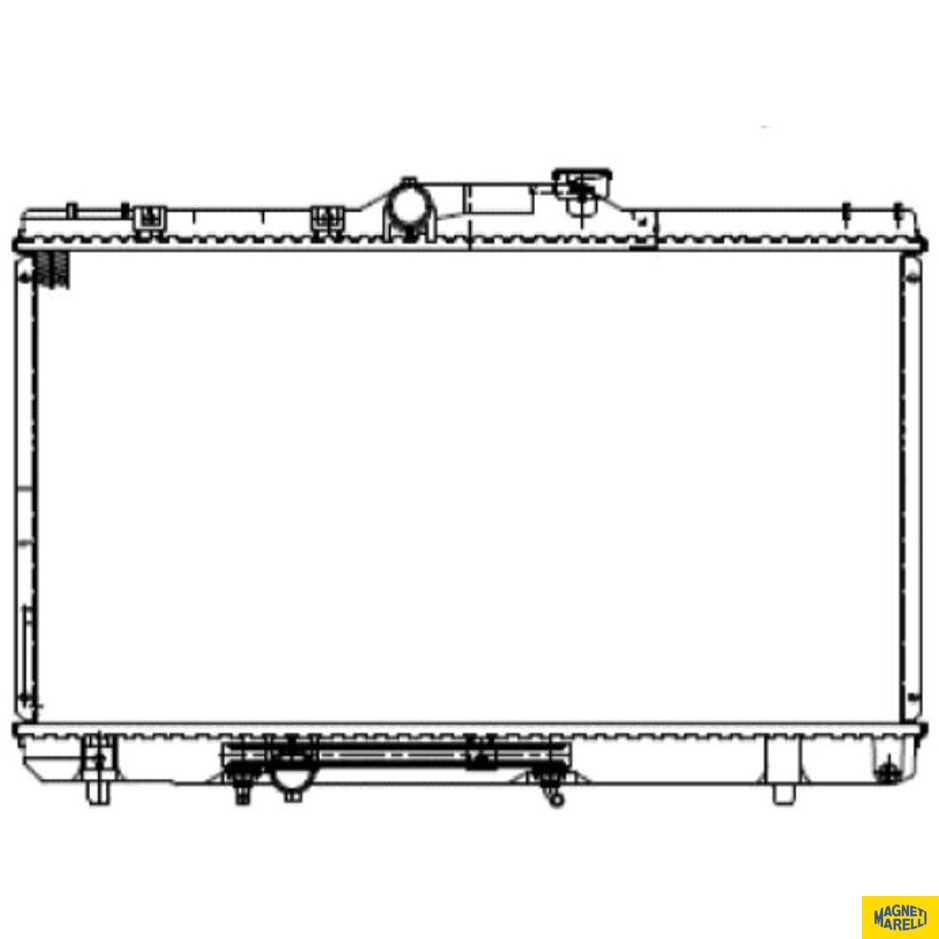 Radiador de Água para Toyota Corolla e Corolla Wagon - Magneti Marelli - RMM1303TO