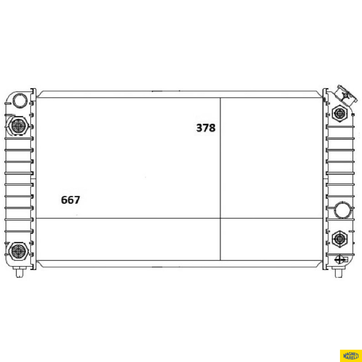 Radiador de Água - Magneti Marelli - RMM1088GM