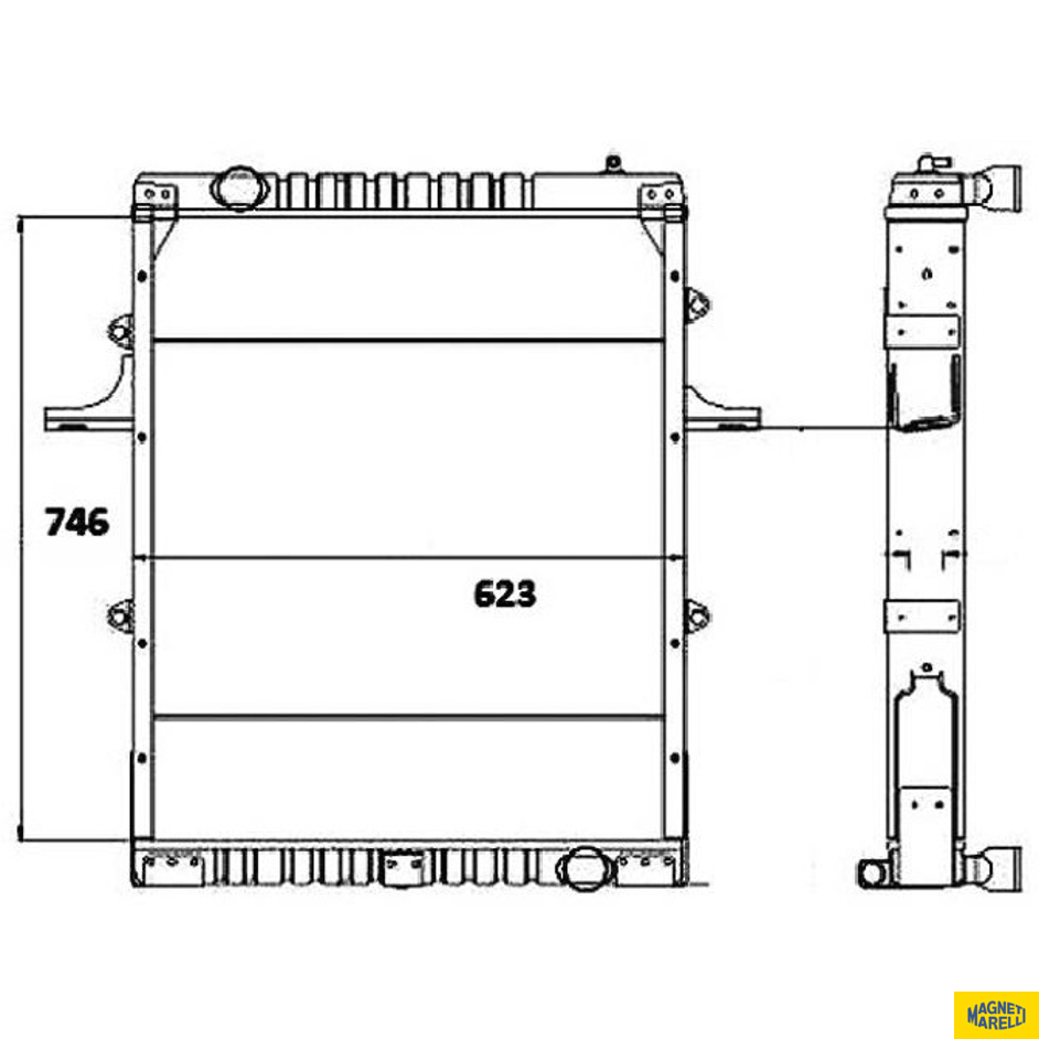 Radiador de Água - Magneti Marelli - RMM1038NVW