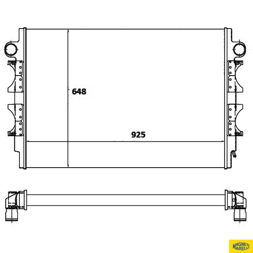Radiador de Água - Magneti Marelli - RMM1025NMB