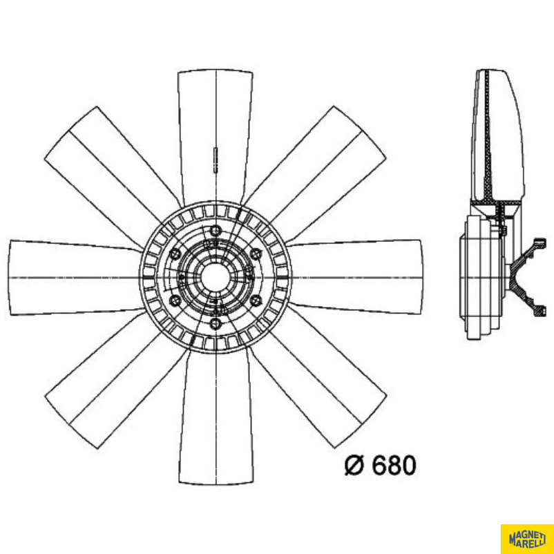 Visco Fan - Magneti Marelli - 376731311MM