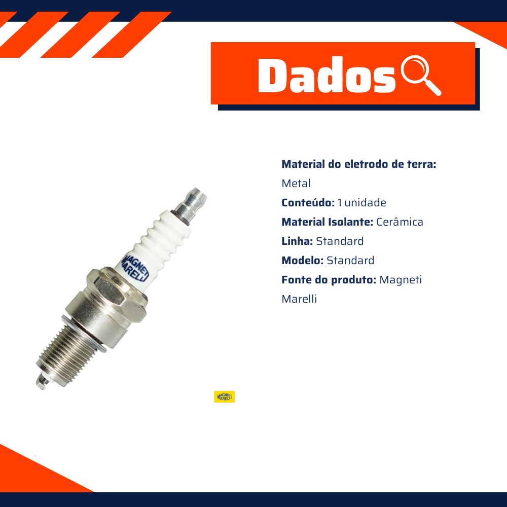 Vela de Ignição Standard - Magneti Marelli - F5TCMM