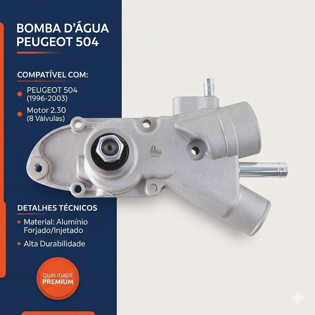 Bomba D'Água para Peugeot 504 - Indisa - 953000