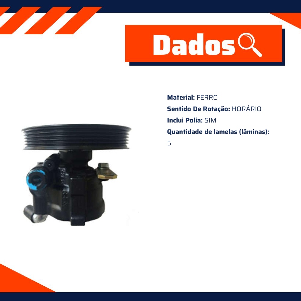Bomba de Direção Hidráulica - Indisa - DH252109