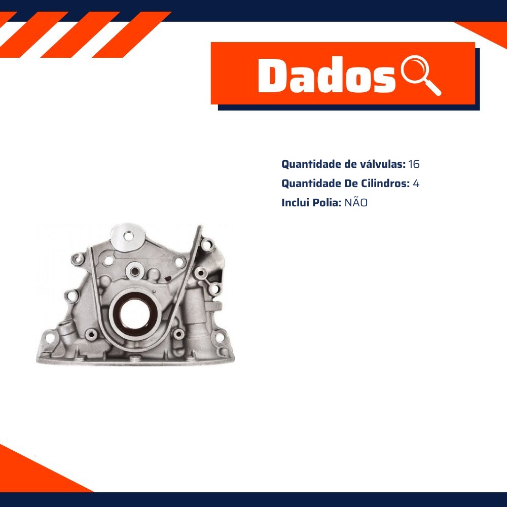 Bomba de Óleo para Toyota Corolla e Corolla Wagon - Indisa - 90000