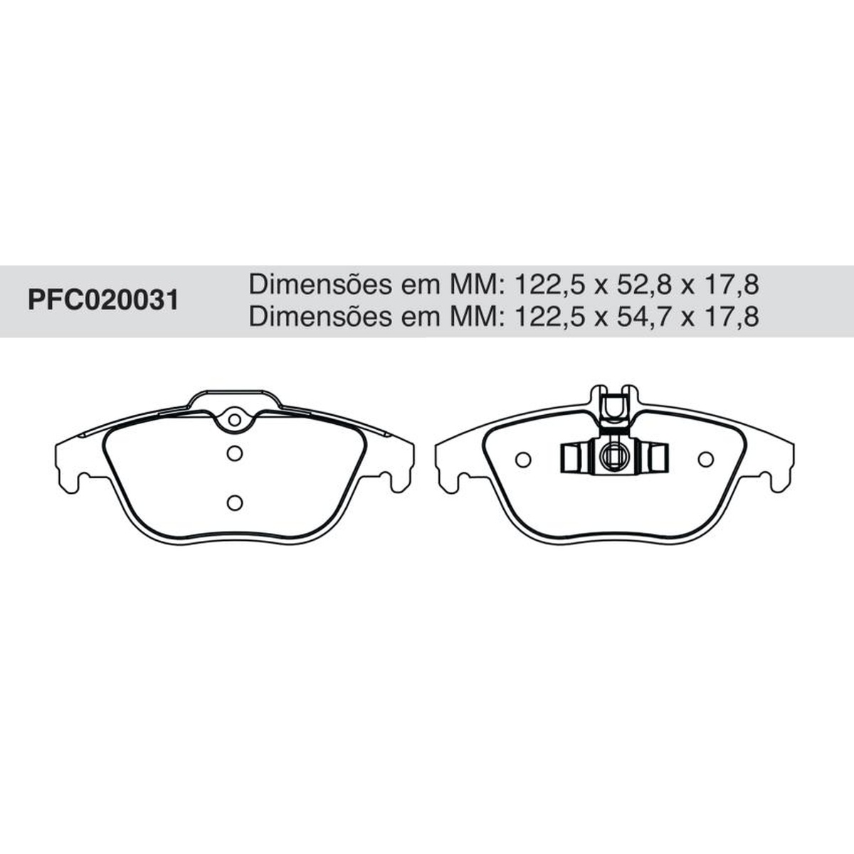 Jogo De Pastilha De Freio Traseira - Cofap - PFC020031