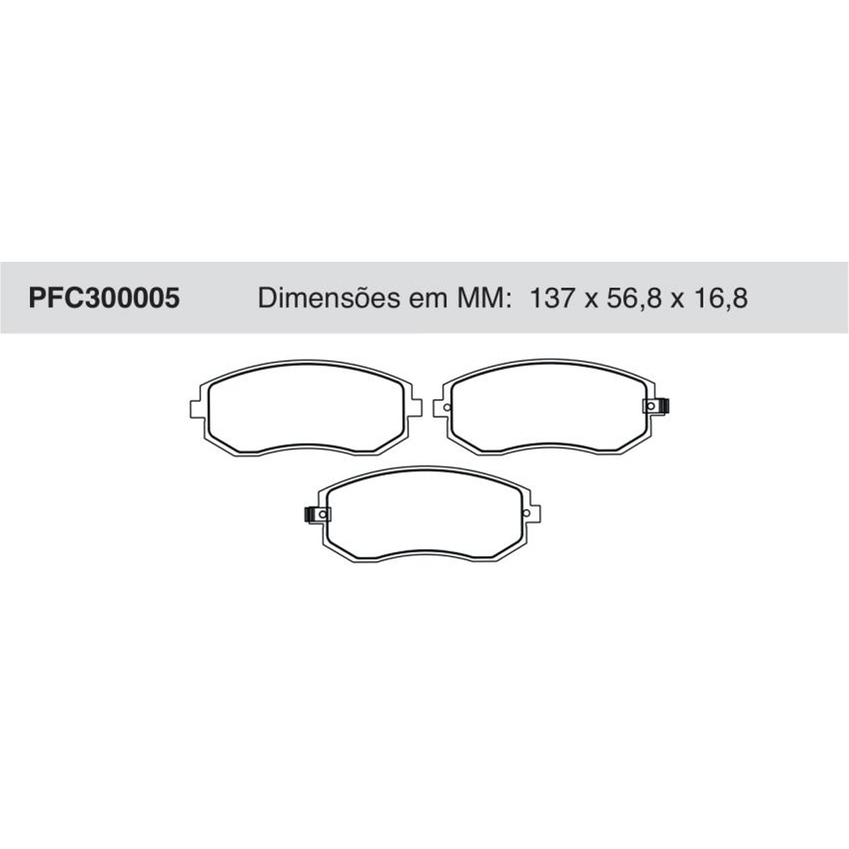 Jogo de Pastilha de Freio Dianteira para Subaru Forester e Outback - Cofap - PFC300005