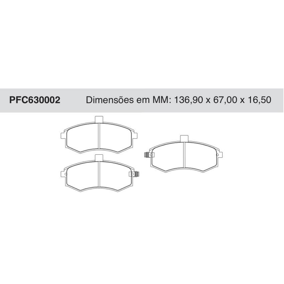 Jogo de Pastilha de Freio Dianteira para JAC J5 - Cofap - PFC630002