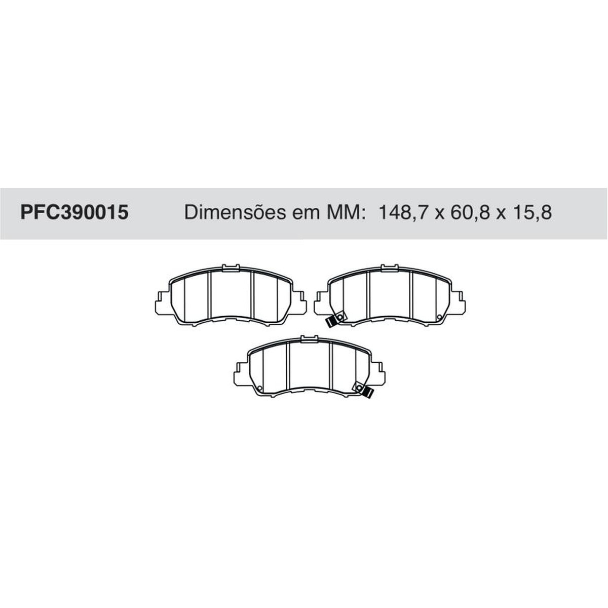 Jogo De Pastilha De Freio Dianteira - Cofap - PFC390015