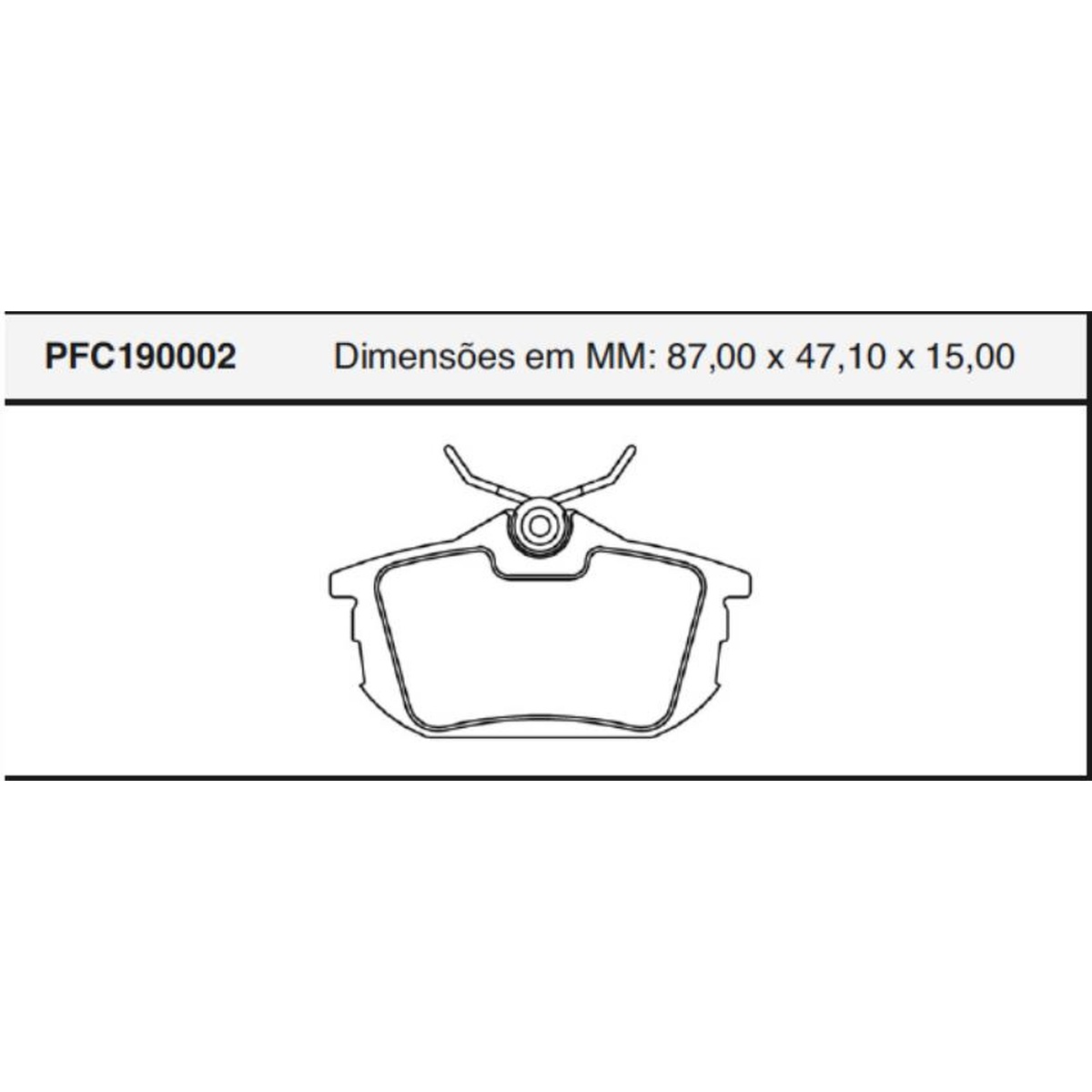 Jogo de Pastilha de Freio Traseira para Volvo S40 e V40 - Cofap - PFC190002