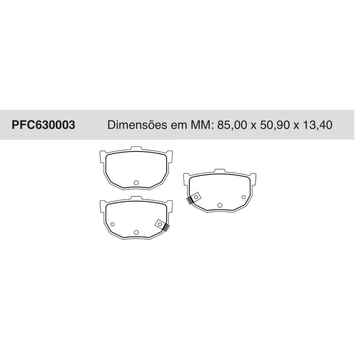 Jogo de Pastilha de Freio Traseira para JAC J5 e J6 - Cofap - PFC630003