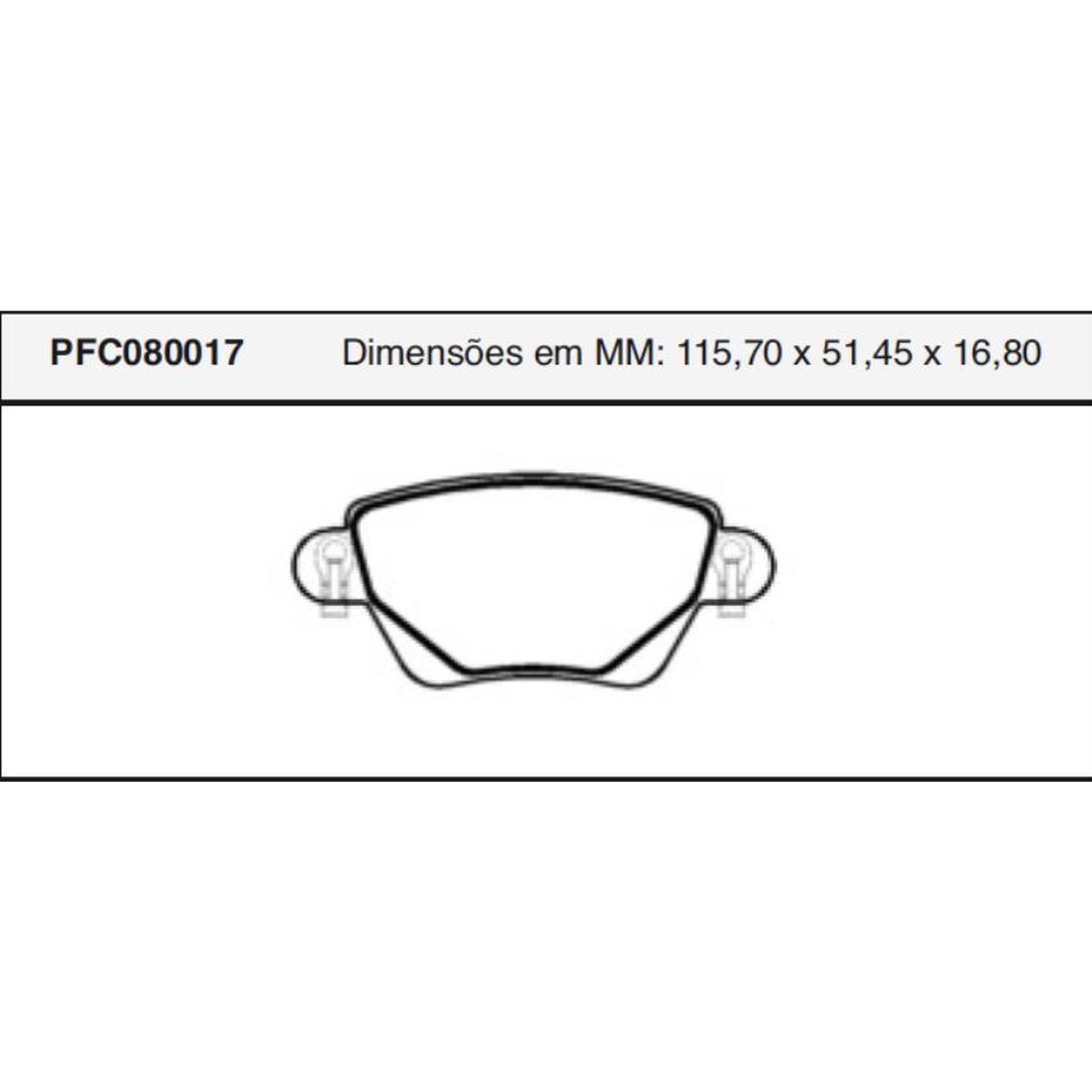 Jogo De Pastilha De Freio Traseira - Cofap - PFC080017