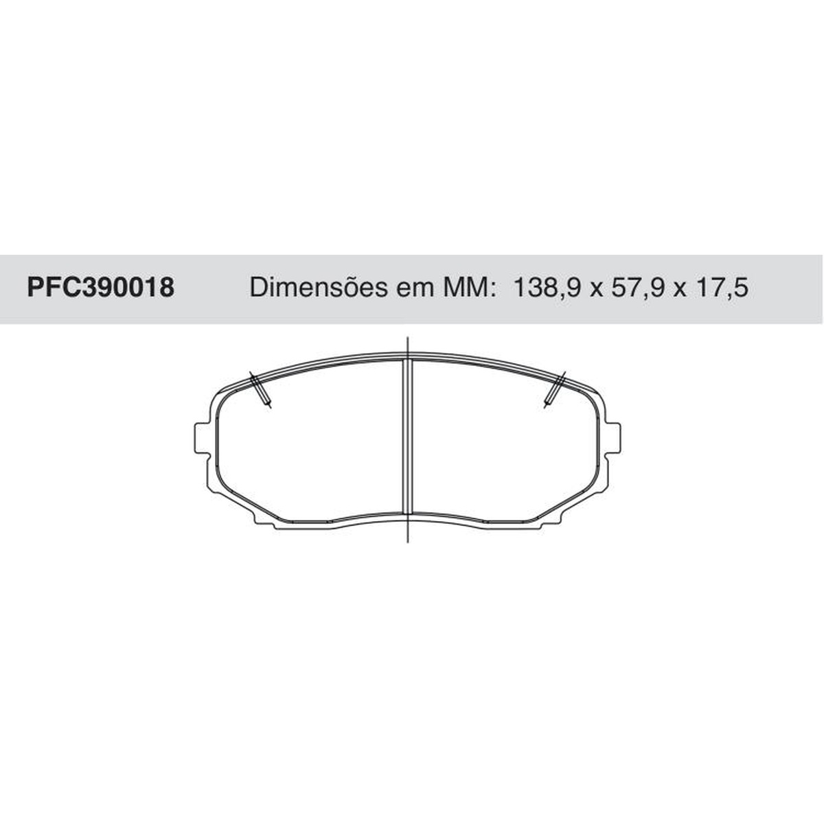 Jogo de Pastilhas de Freio Dianteiras - Cofap - PFC390018