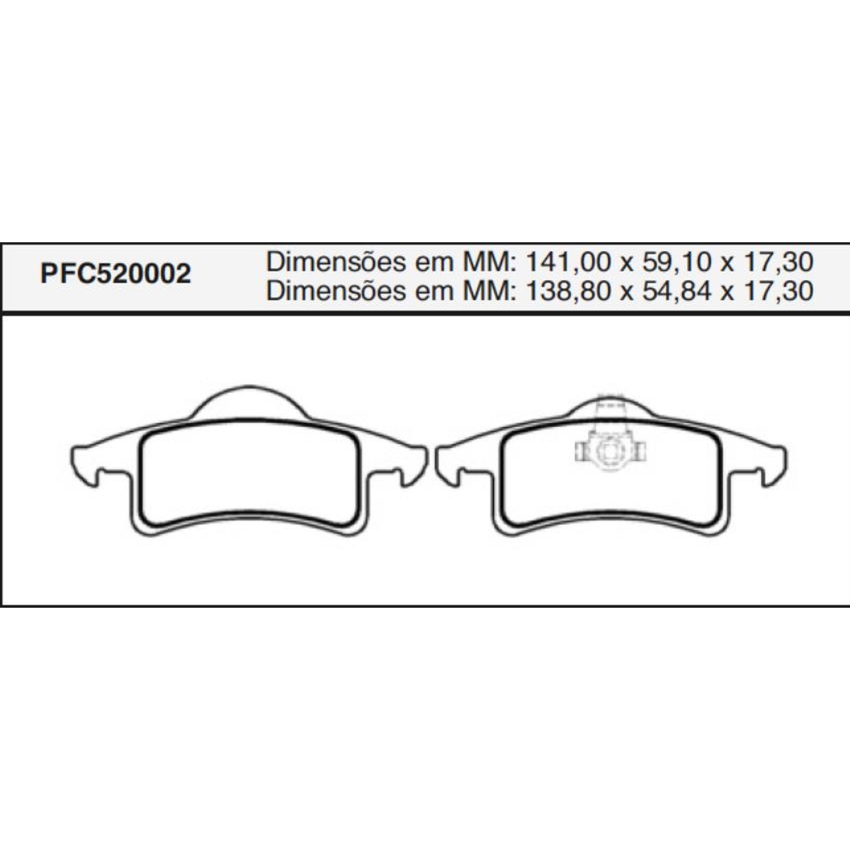 Jogo de Pastilha de Freio Traseira para Jeep Grand Cherokee - Cofap - PFC520002