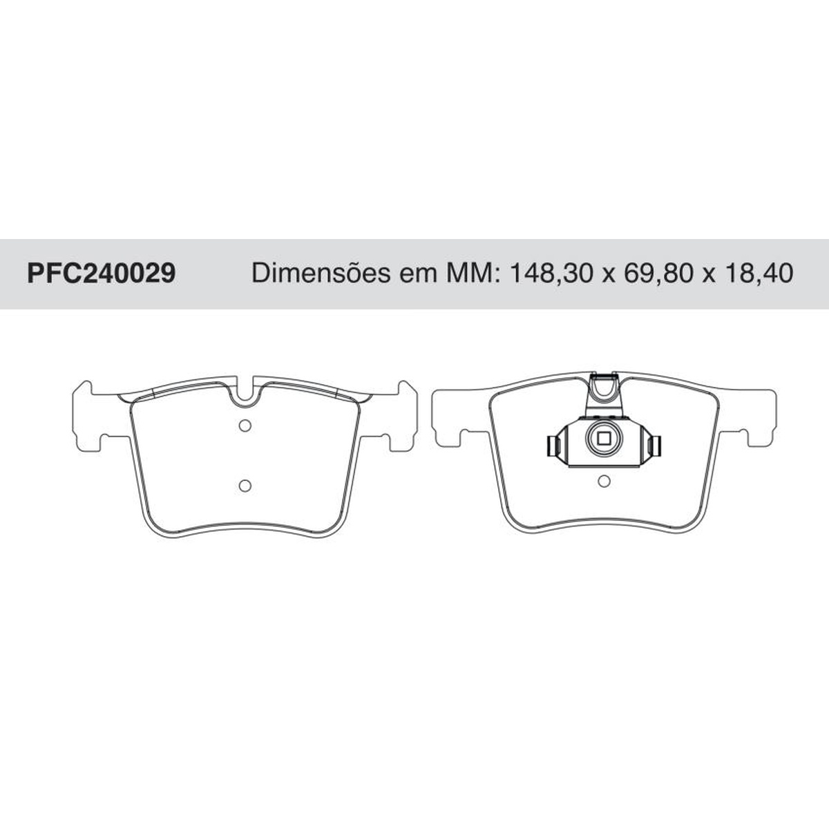 Jogo De Pastilha De Freio Dianteira - Cofap - PFC240029