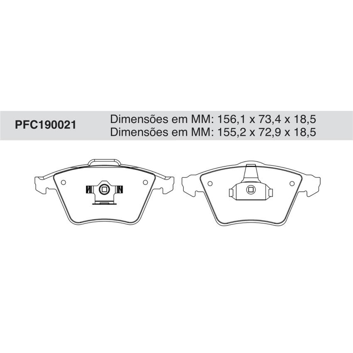 Jogo De Pastilha De Freio Dianteira - Cofap - PFC190021