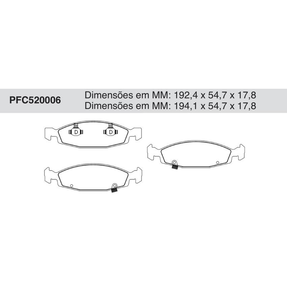 Jogo de Pastilha de Freio Dianteira para Jeep Grand Cherokee - Cofap - PFC520006