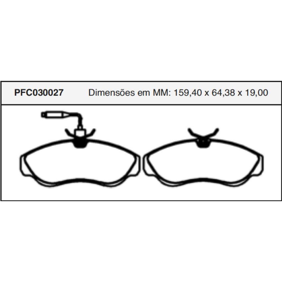 Jogo de Pastilha de Freio Dianteira para Citroen Jumper - Cofap - PFC030027