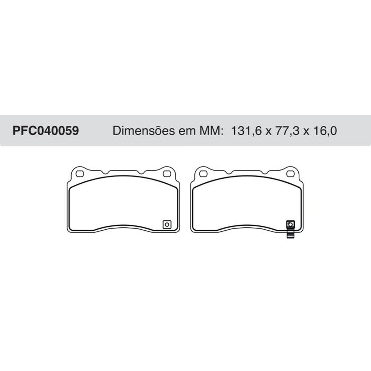 Jogo De Pastilha De Freio Dianteira - Cofap - PFC040059