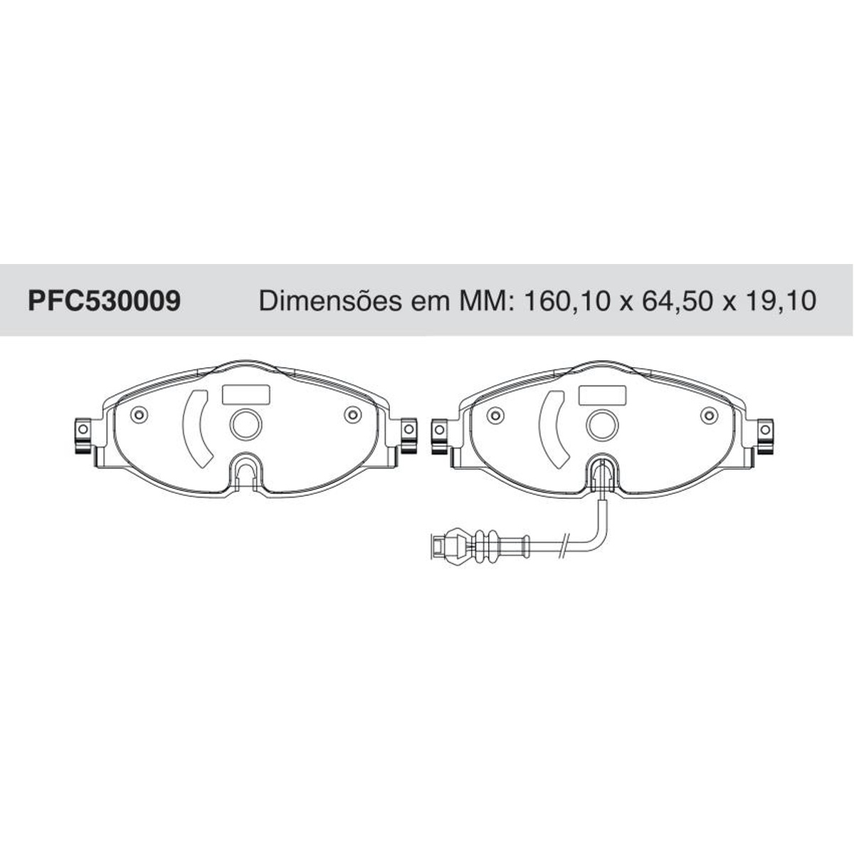 Jogo De Pastilha De Freio Dianteira - Cofap - PFC530009