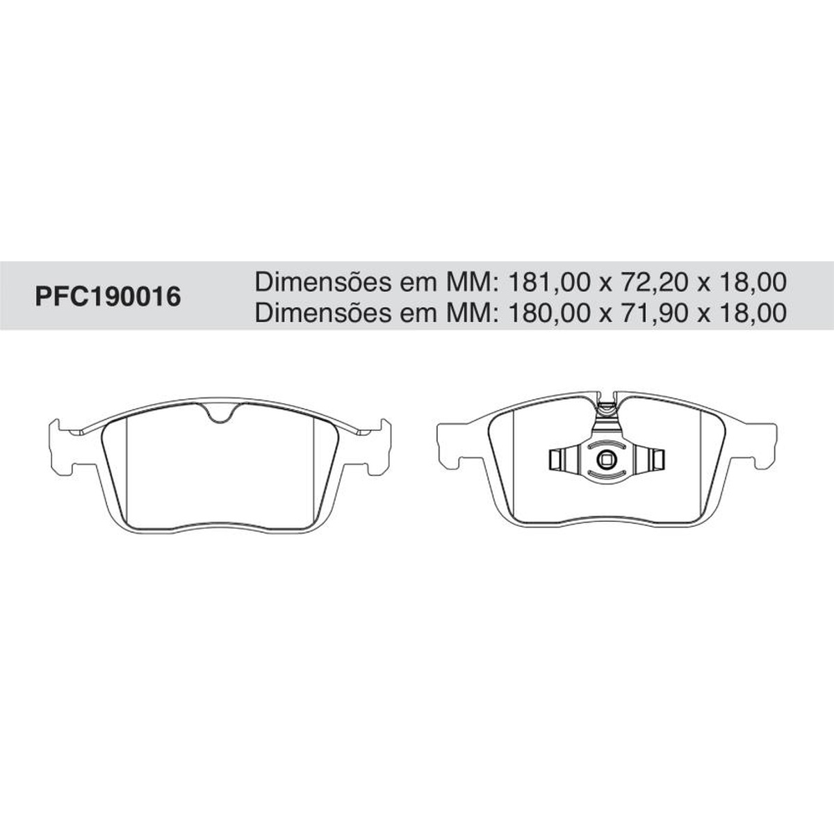 Jogo de Pastilha de Freio Dianteira para Volvo XC60 - Cofap - PFC190016