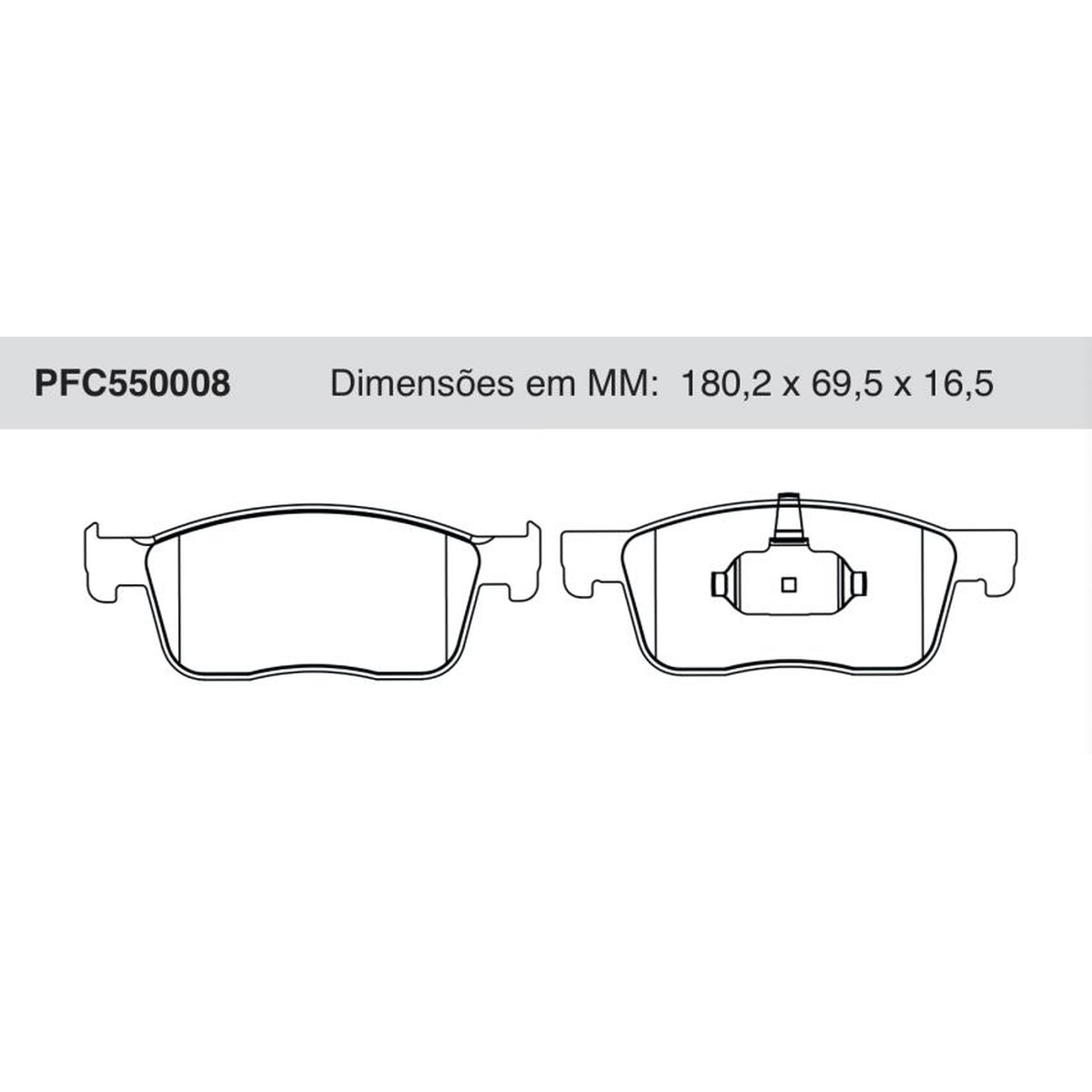Jogo De Pastilha De Freio Dianteira - Cofap - PFC550008