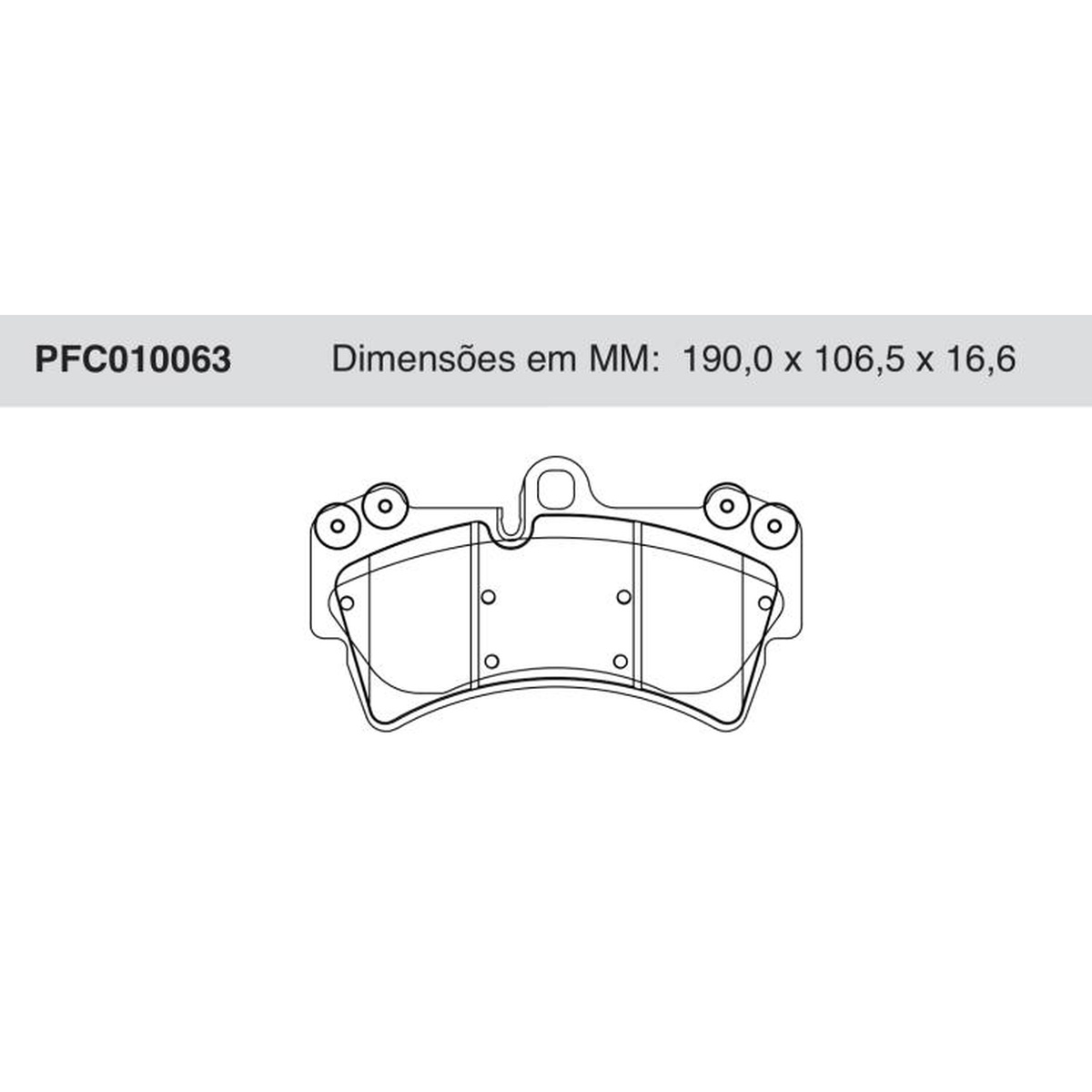 Jogo de Pastilha de Freio Dianteira - Cofap - PFC010063