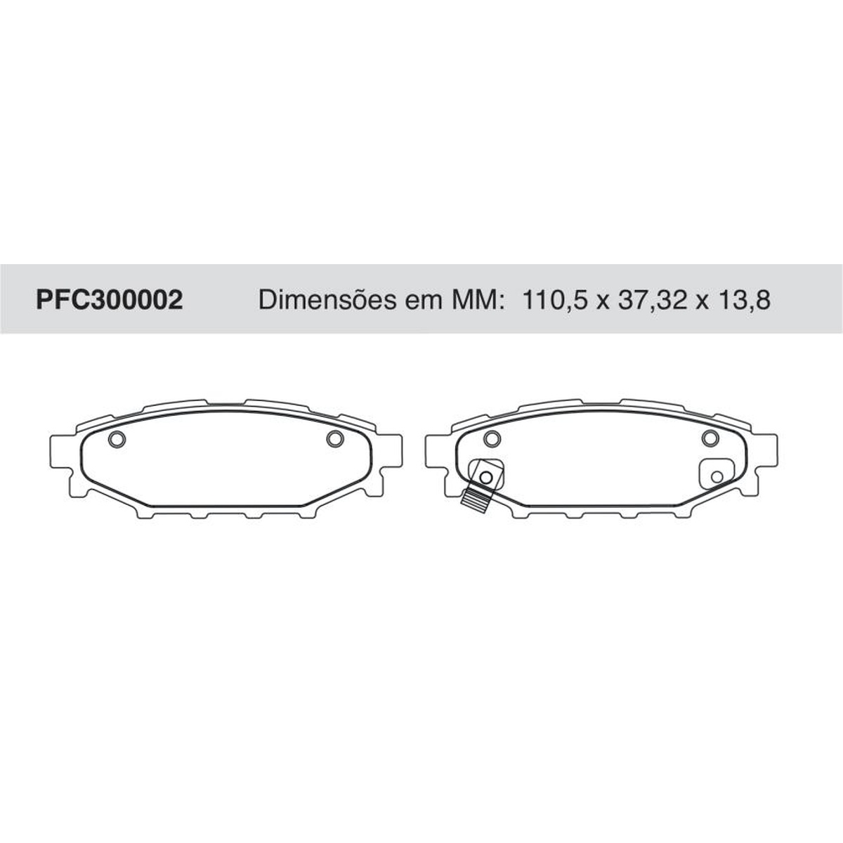 Jogo De Pastilha De Freio Traseira - Cofap - PFC300002