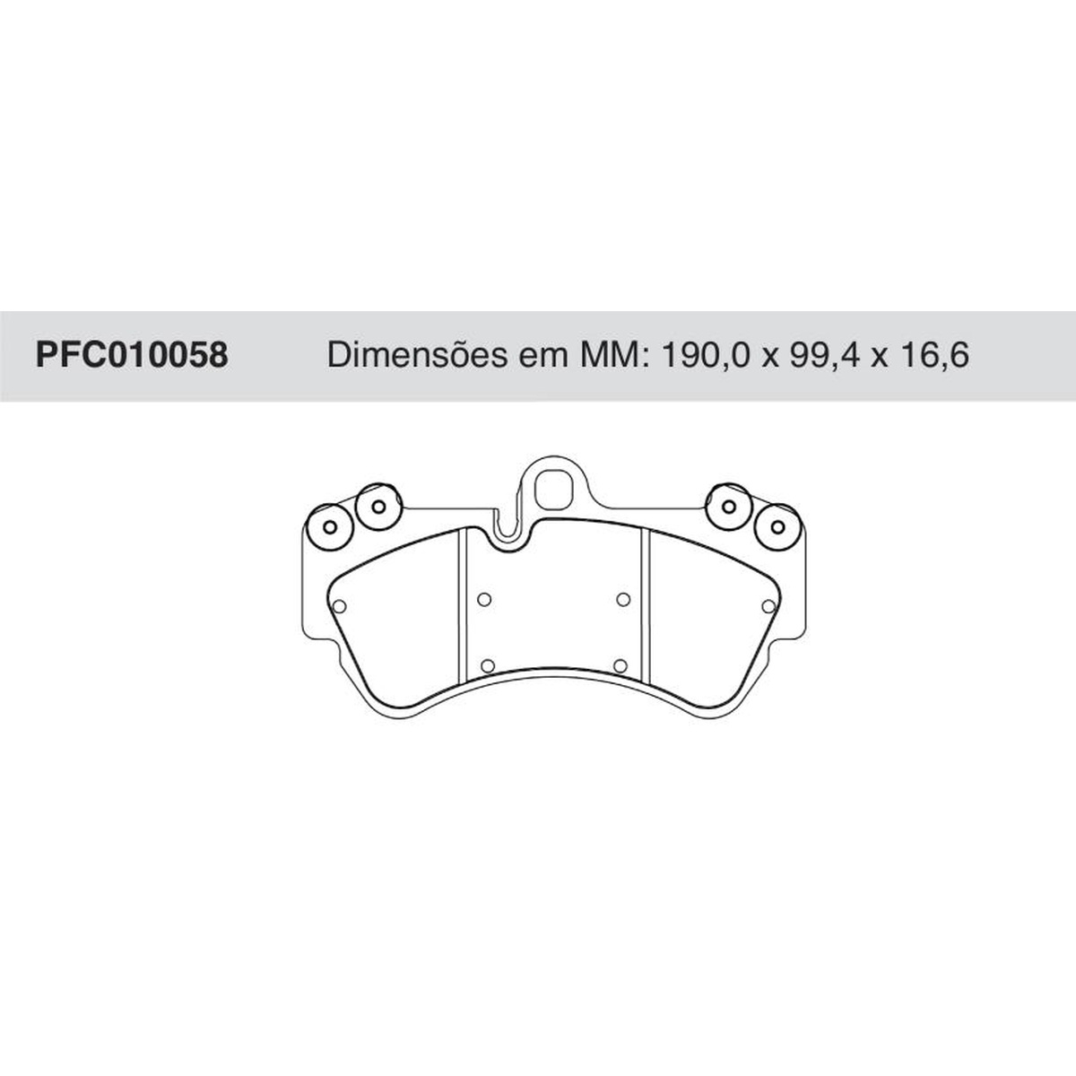 Jogo de Pastilhas de Freio Dianteiras para Volkswagen Touareg - Cofap - PFC010058