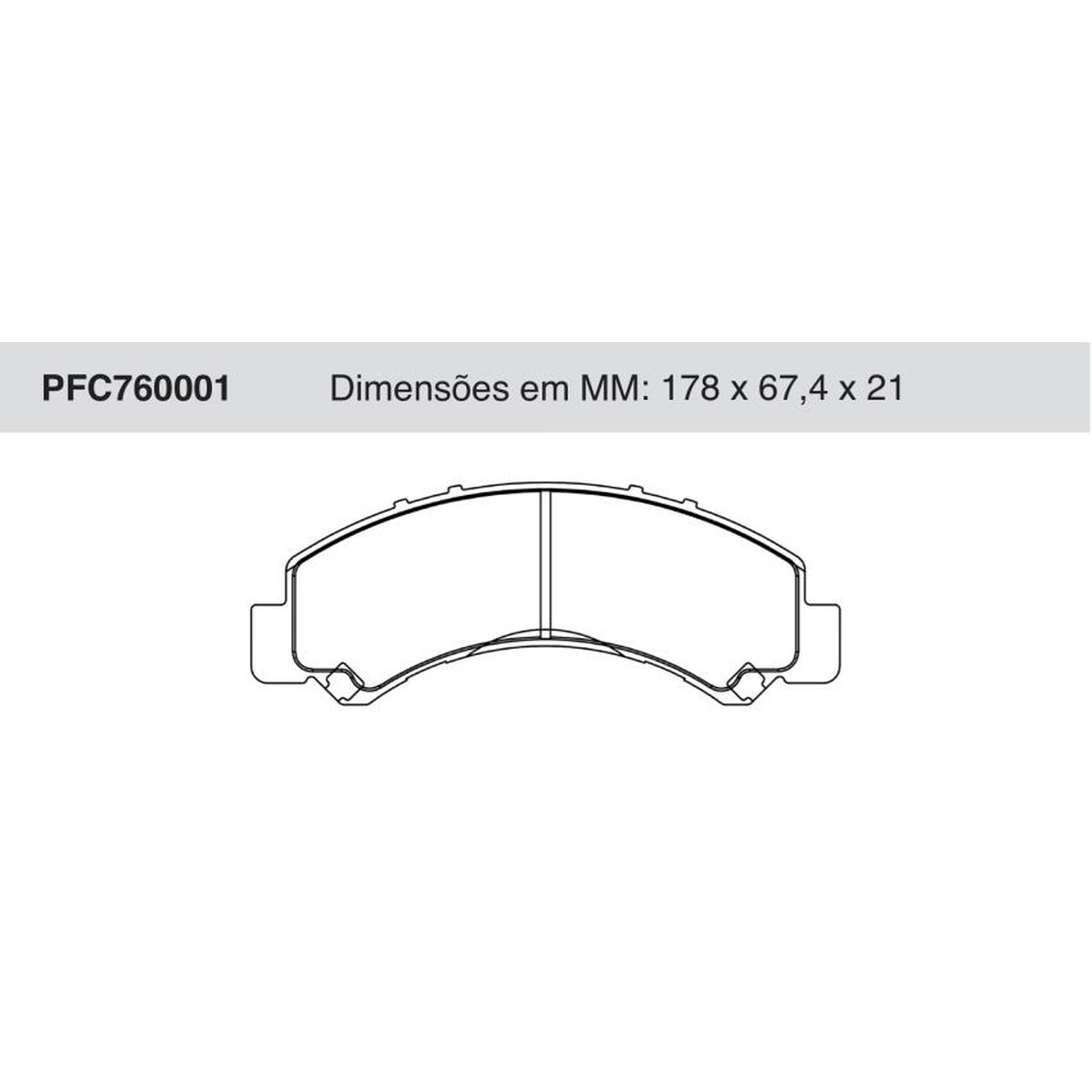 Jogo De Pastilhas De Freio Dianteira - Cofap - PFC760001