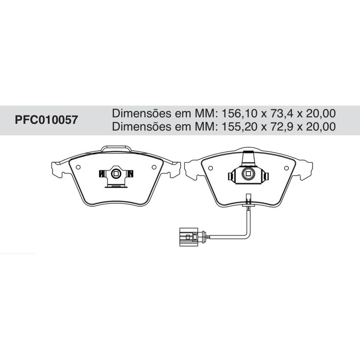 Jogo De Pastilha De Freio Dianteira - Cofap - PFC010057
