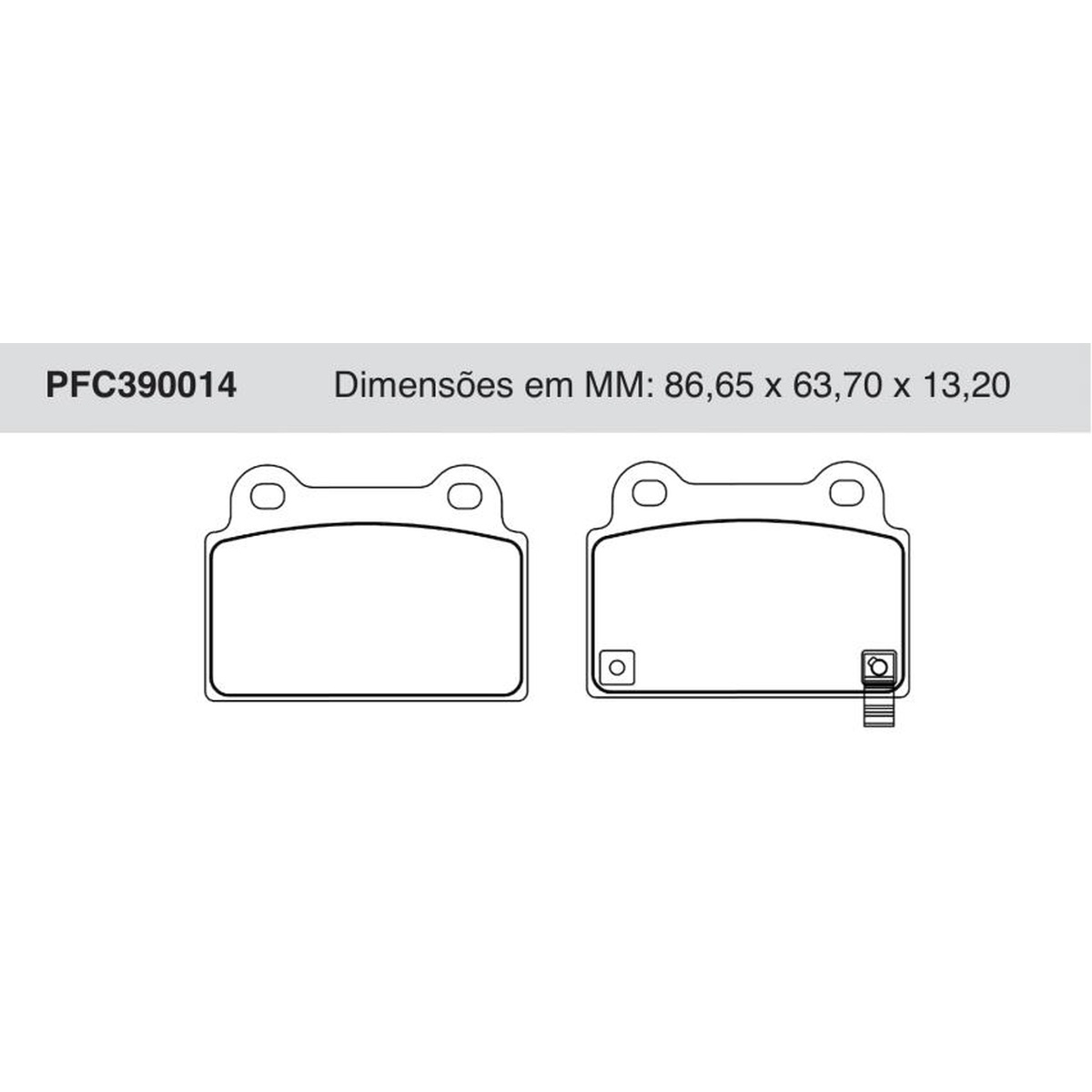 Jogo De Pastilha De Freio Traseira - Cofap - PFC390014