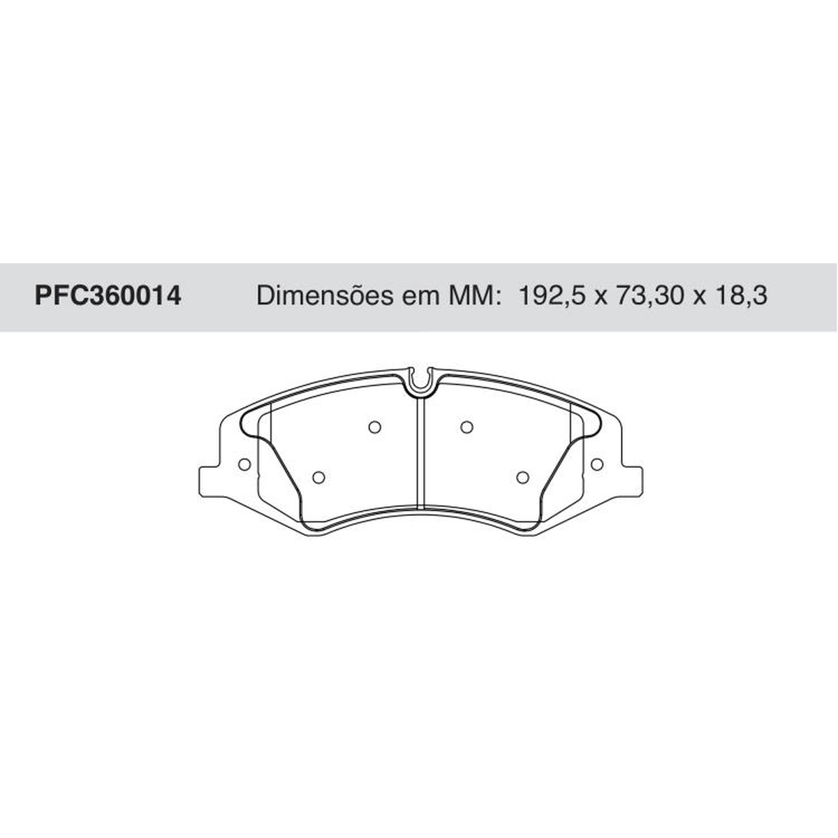 Jogo de Pastilha de Freio Dianteira Cerâmica para Land Rover Discovery e Discovery 4 - Cofap - PFC360014