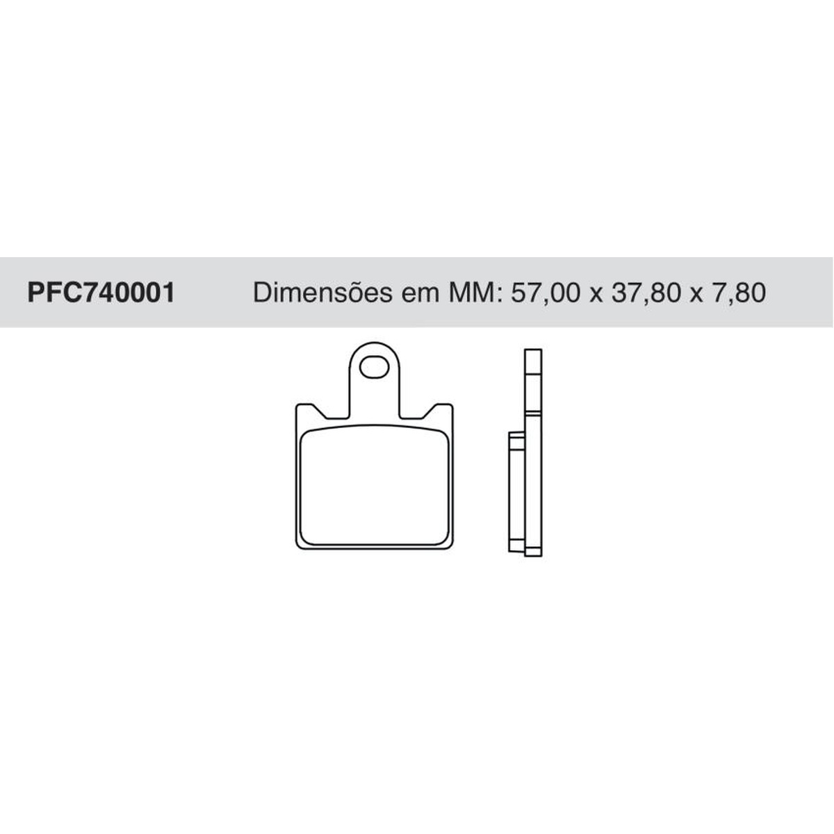Jogo De Pastilha De Freio Dianteira - Cofap - PFC740001