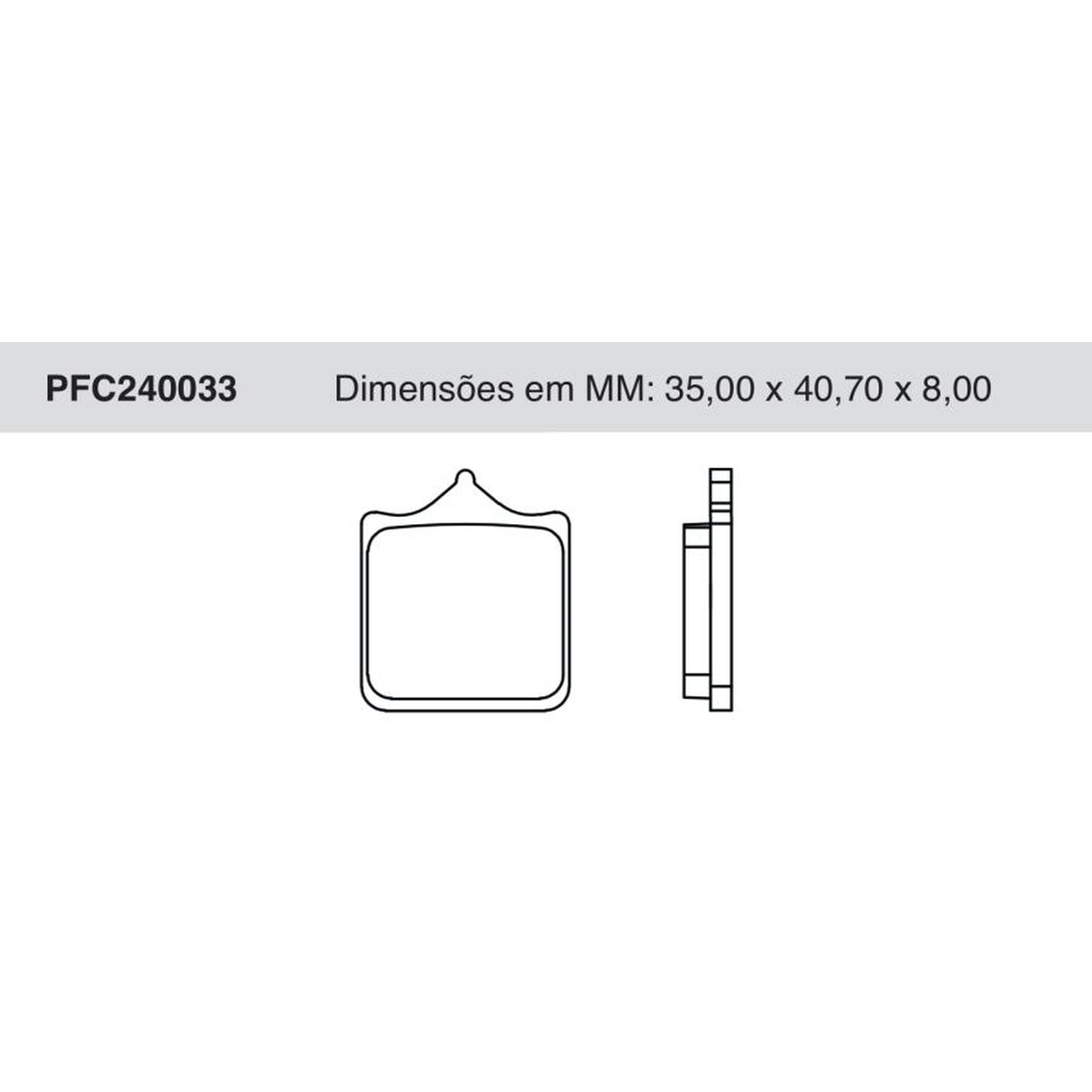 Jogo De Pastilha De Freio Dianteira - Cofap - PFC240033
