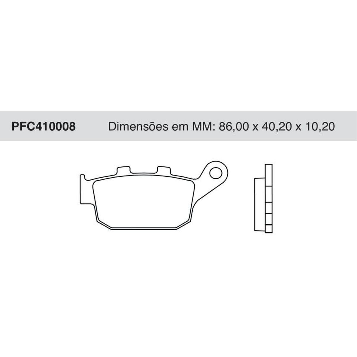 Jogo de Pastilha de Freio Traseira - Cofap - PFC410008